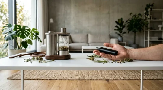 Comparaison entre un vaporisateur de salon et un vaporisateur portable pour usage thérapeutique du CBD