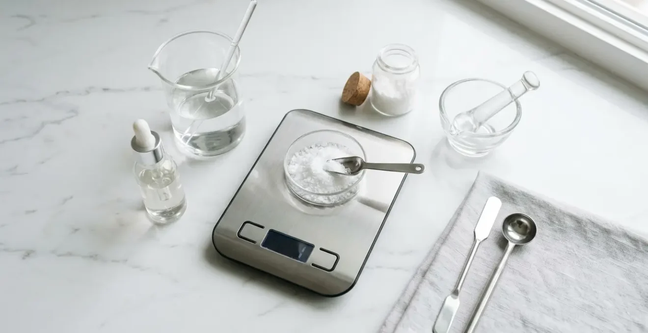 Transformation de cristaux de CBD purs en e-liquide artisanal dans un laboratoire DIY