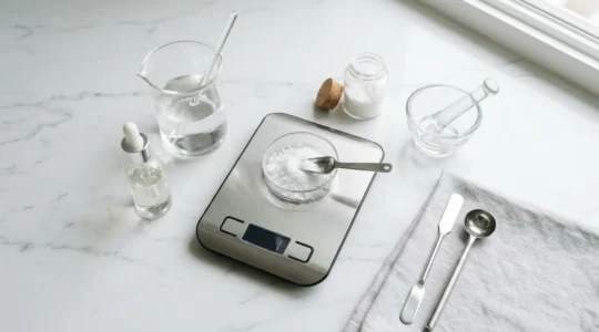 Transformation de cristaux de CBD purs en e-liquide artisanal dans un laboratoire DIY