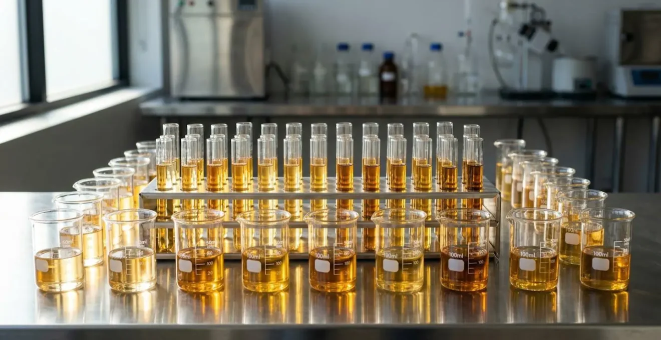 Analyse laboratoire CBD avec graphiques et données techniques